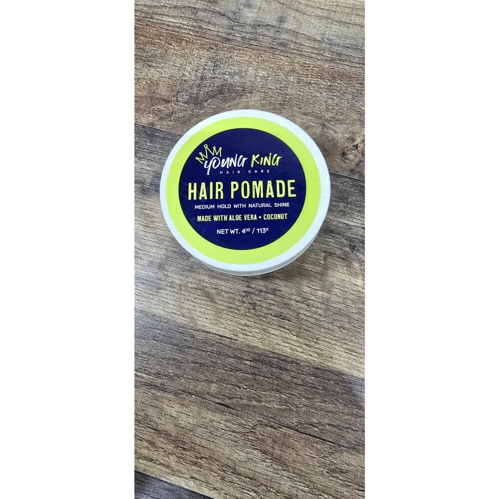 Young King Hair Care - Hair Pomade Medium Hold With Natural Shine 4 oz (113g)